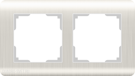 Рамка на 2 поста (перламутровый) Werkel WL12-Frame-02