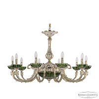 Большая люстра Bohemia Ivele Crystal Florence 71109P/10/300 GW P Clear-Green/H-1K