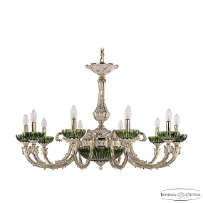 Большая люстра Bohemia Ivele Crystal Florence 71109P/10/300 GW P Clear-Green/H-1K