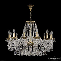 Большая хрустальная люстра Bohemia IVELE Crystal 16209/12/300 PB