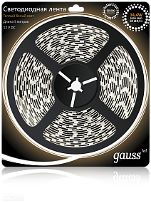 Светодиодная лента GAUSS 14.4 Вт/м 5050 SMD 2700K