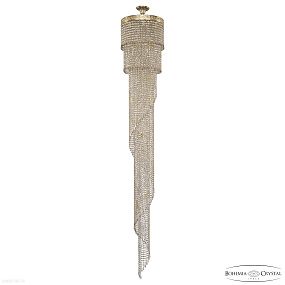 Каскадная хрустальная люстра Bohemia IVELE Crystal 83111/40IV-250 G R801
