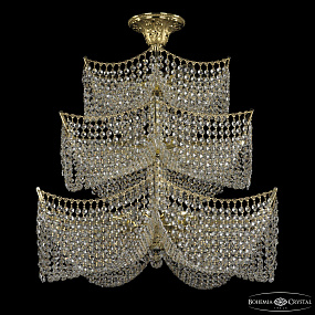 Большая хрустальная люстра Bohemia IVELE Crystal 77181/65/3d G
