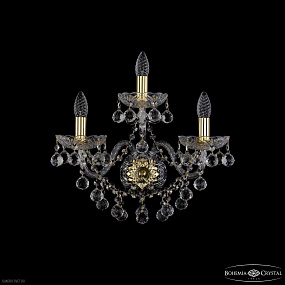 Бра с хрусталем Bohemia IVELE Crystal 1409B/2+1/195/XL G