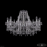 Большая хрустальная люстра Bohemia IVELE Crystal 1403/12/300 Ni