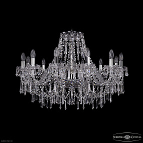 Большая хрустальная люстра Bohemia IVELE Crystal 1403/12/300 Ni