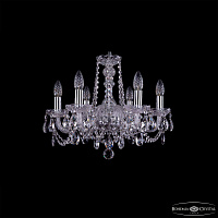 Хрустальная подвесная люстра Bohemia IVELE Crystal 1402/6/160/Ni