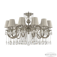 Подвесная хрустальная люстра Bohemia Ivele Crystal Verona 72203/12/300 A Ni ST2