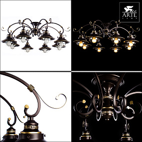 Люстра потолочная Arte Lamp GRAZIOSO A4577PL-8CK