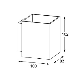 Бра Zumaline SOLA WL SQUARE 91063