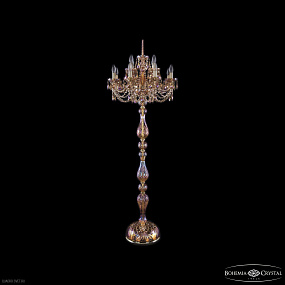 Торшер с хрусталем Bohemia IVELE Crystal 1406T1/8+4/195-165 G M777