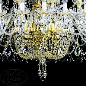 Люстра большая ARTGLASS SARA XXXVI. 1400x1500 CE