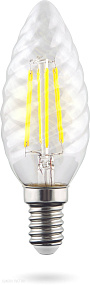 Лампа светодиодная филаментная Свеча витая Voltega E14 4000К 6W VG10-CC1E14cold6W-F 7028