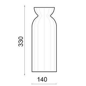 Ваза декоративная (серо-бежевый) CERAMICA DESIGN Lily S VLYL33-1019