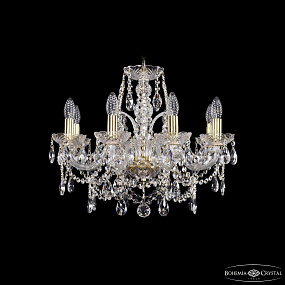 Хрустальная подвесная люстра Bohemia IVELE Crystal 1411/8/195/G