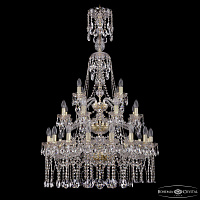 Большая хрустальная люстра Bohemia IVELE Crystal 1413/16+8+4/300/XL-134/3d G