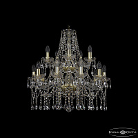 Хрустальная подвесная люстра Bohemia IVELE Crystal 1413/10+5/220/2d G
