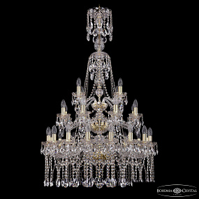 Большая хрустальная люстра Bohemia IVELE Crystal 1413/16+8+4/300/XL-134/3d G