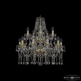 Хрустальная подвесная люстра Bohemia IVELE Crystal 1413/10+5/220/2d G
