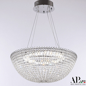 Хрустальная подвесная светодиодная люстра APL LED Sicilia SH501.0.50.A.LED -DIM.Ni