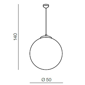 Подвесной светильник Azzardo White ball 50 AZ1329
