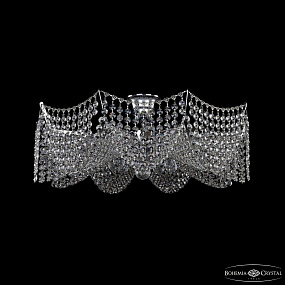 Хрустальная потолочная люстра Bohemia IVELE Crystal 77081/58 Ni