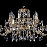 Литая подвесная люстра с хрусталем Bohemia IVELE Crystal 1703/20/360/A/GW
