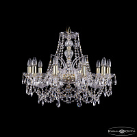 Хрустальная подвесная люстра Bohemia IVELE Crystal 1411/10/240/G
