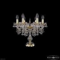 Настольная лампа с хрусталем Bohemia IVELE Crystal 1409L/6/141-39 G