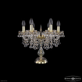 Настольная лампа с хрусталем Bohemia IVELE Crystal 1409L/6/141-39 G