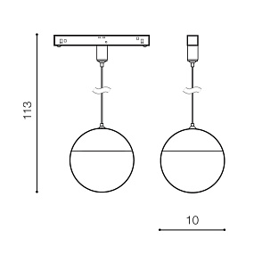 Трековый LED светильник для магнитного трека Azzardo Elsa Track Magnetic AZ4633