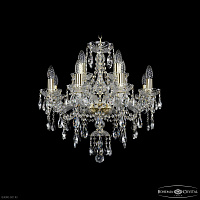 Хрустальная подвесная люстра Bohemia IVELE Crystal 1415/8+4/200 G