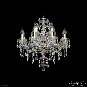 Хрустальная подвесная люстра Bohemia IVELE Crystal 1415/8+4/200 G