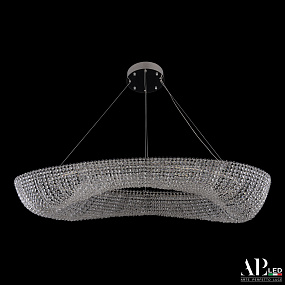 Большая хрустальная светодиодная люстра APL LED Sicilia SH523.2.120.B.Ni.4000