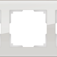 Рамка на 3 поста (дымчатый,стекло) Werkel WL01-Frame-03