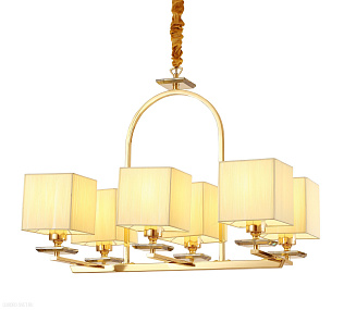 Подвесная люстра Lumina Deco LINIANO LDP 17100-6 GD