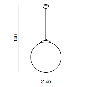 Подвесной светильник Azzardo White ball 40 AZ1328