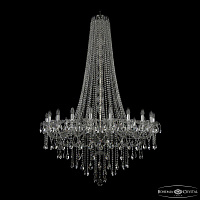 Большая хрустальная люстра Bohemia IVELE Crystal 1415/20/400/h-173 Ni