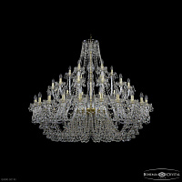 Большая хрустальная люстра Bohemia IVELE Crystal 1409/24+12+6/530 G