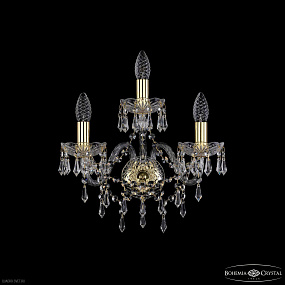 Бра с хрусталем Bohemia IVELE Crystal 1403B/2+1/160 G