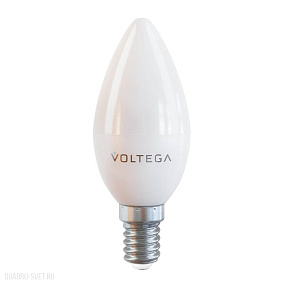 Лампа светодиодная Voltega E14 7W 4000К матовая VG2-C37E14cold7W 7049