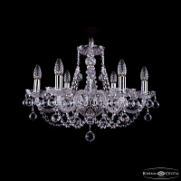 Хрустальная подвесная люстра Bohemia IVELE Crystal 1406/6/195/Ni/Balls