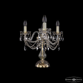 Хрустальная настольная лампа Bohemia IVELE Crystal 1406L/3/141-39/G