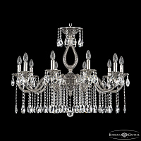Подвесная хрустальная люстра Bohemia Ivele Crystal Verona 72301/10/300 A NB