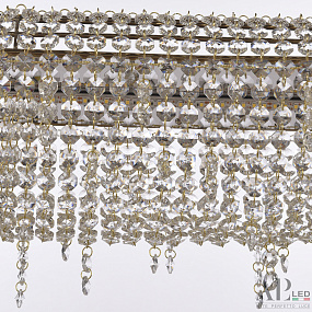 Хрустальная подвесная светодиодная люстра APL LED Rimini S504.0.80.B.4000.Gold