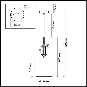 Подвесной светильник Odeon Light CACTUS 5425/1