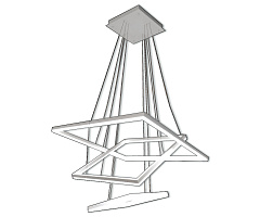 Подвесная светодиодная люстра KINK Light Альтис 08201,01(4000K)
