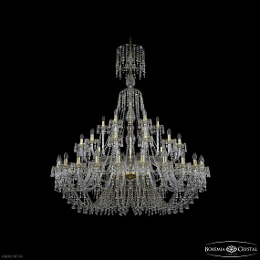 Большая хрустальная люстра Bohemia IVELE Crystal 1410/24+12+6/530/XL-167 G V0300