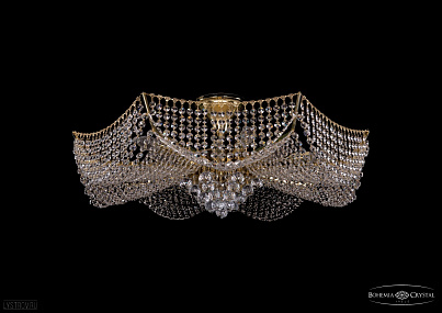 Хрустальная потолочная люстра Bohemia IVELE Crystal 7708/14/G