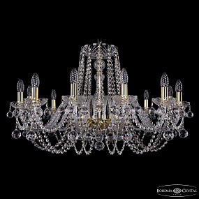Хрустальная подвесная люстра Bohemia IVELE Crystal 1402/12/300 G Balls